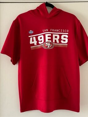 NFL San Fransisco 49ers Scouting Combine Performance Short Sleeve Hoodie SZ M